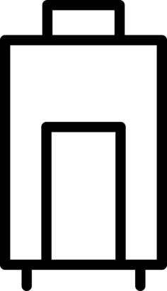 Hotel Luggage Room Sign Stencil Svg Vector, Free Vectors File